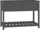 vidaXL Γλάστρα με ράφι, γκρι, 111,5x54x81 εκ, μασίφ πεύκο