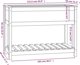 vidaXL Γλάστρα με ράφι, γκρι, 111,5x54x81 εκ, μασίφ πεύκο