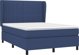 vidaXL Κρεβάτι Continental με στρώμα, μπλε, 140x190 cm, ύφασμα