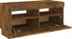 vidaXL Ντουλάπι για TV με LED φωτισμό, καπνιστή δρυς, 80x35x40 cm