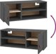 vidaXL Szafki scienne, 2 szt., szare, 80x30x30 cm, lite drewno sosnowe