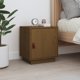 vidaXL Κομοδίνο μελιτί καφέ 40x34x45 cm από μασίφ πεύκο