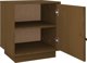 vidaXL Κομοδίνο μελιτί καφέ 40x34x45 cm από μασίφ πεύκο