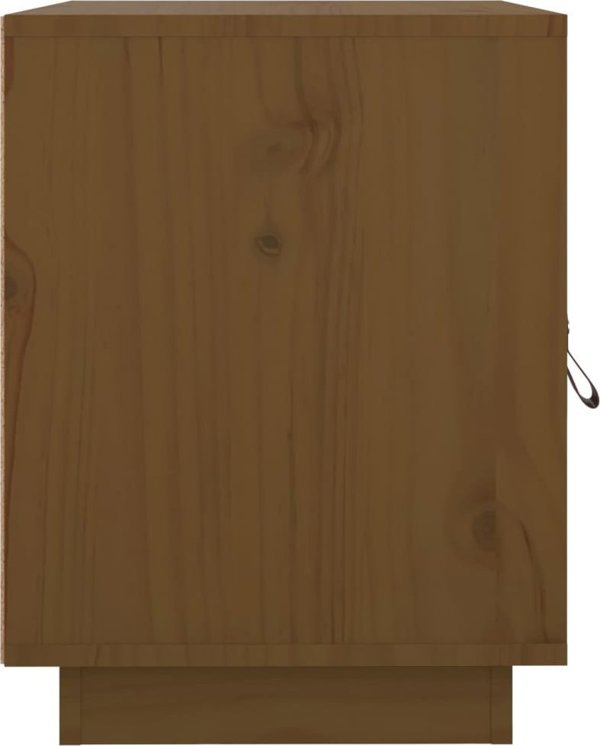 vidaXL Κομοδίνο μελιτί καφέ 40x34x45 cm από μασίφ πεύκο