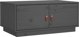 vidaXL vidaXL Stolik kawowy, szary, 80x50x35 cm, lite drewno sosnowe