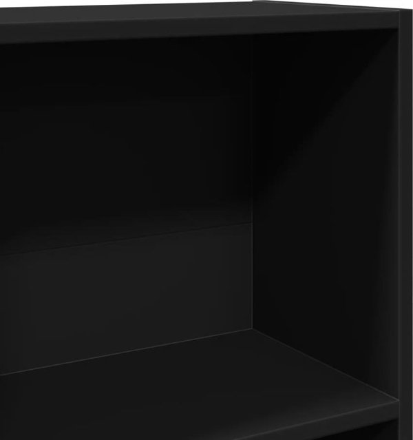 vidaXL Ράφι, μαύρο, 60x24x109 cm, σύνθετο ξύλο