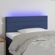 vidaXL κεφαλάρι κρεβατιού με LED, μπλε, 90x5x78/88 cm, ύφασμα