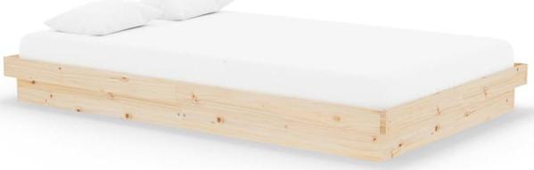 vidaXL Πλαίσιο κρεβατιού από μασίφ ξύλο 120x200 cm