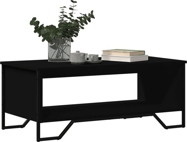 vidaXL Stoliki kawiowe, czarny 100x51x40 cm, material drewnopochodny