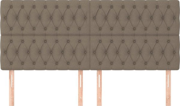 vidaXL Zaglowki do lozka 4 τεμ ταυ 90x7x78/88 cm tkanina