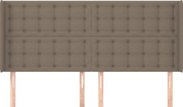 vidaXL Υποστηριγμα κεφαλιου uszak, ταουπ, 203x16x118/128 cm, υφασμα