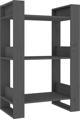 vidaXL Βιβλιοθήκη/Διαχωριστικό, Γκρι, 60x35x91 εκ, Από Πεύκο