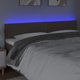 vidaXL Κεφαλάρι κρεβατιού με φωτισμό LED, ταμπά, 200x5x78/88 εκ., ύφασμα
