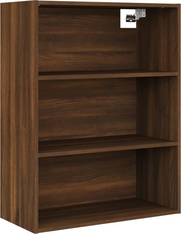vidaXL Κρεμαστό ντουλάπι, καφέ δρυς, 69,5x32,5x90 εκ.