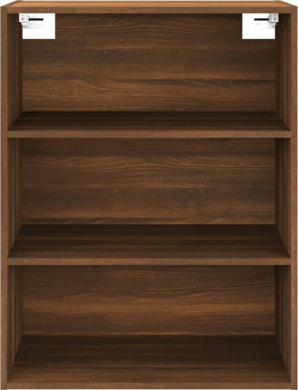 vidaXL Κρεμαστό ντουλάπι, καφέ δρυς, 69,5x32,5x90 εκ.
