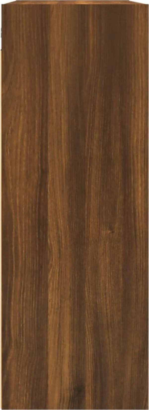 vidaXL Κρεμαστό ντουλάπι, καφέ δρυς, 69,5x32,5x90 εκ.