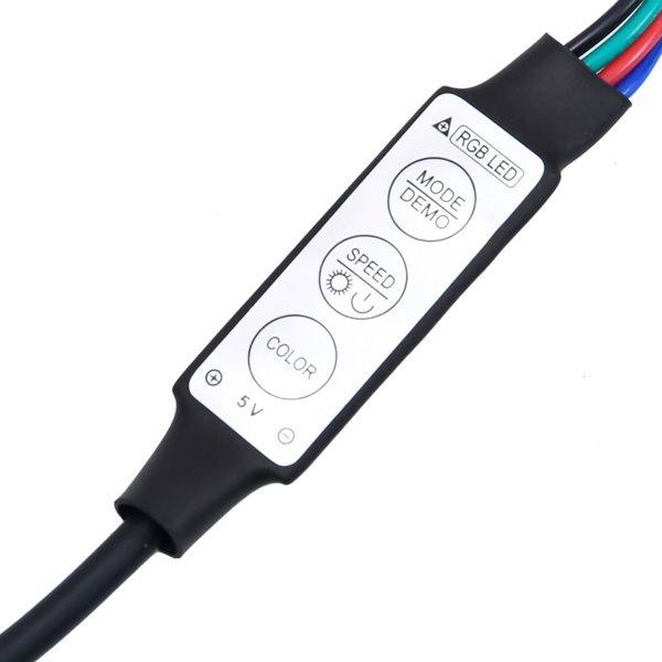 vidaXL Szafki nocne z oswietleniem LED, 2 sztuki, kolor brazowy dab