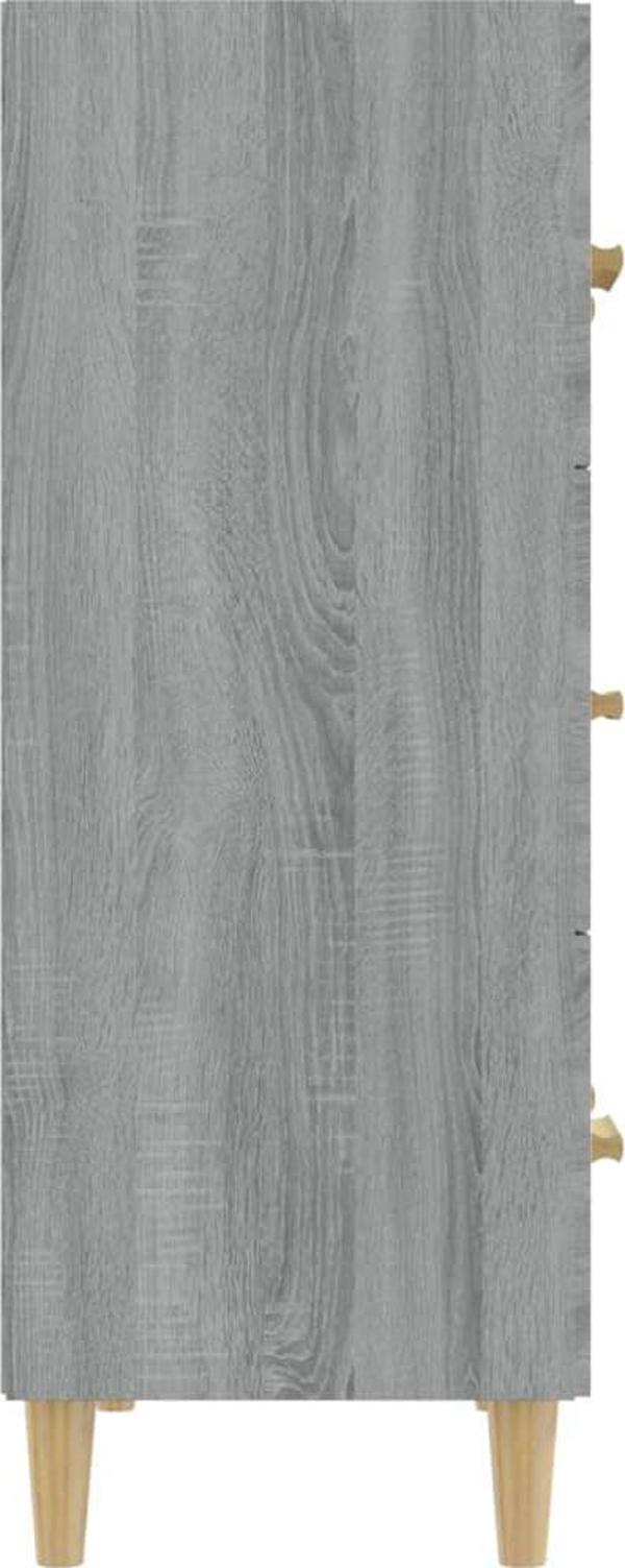 vidaXL Συρταριέρα γκρι δρυς Sonoma 70x34x90 cm, υλικό ξύλου