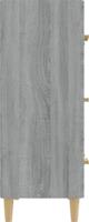 vidaXL Συρταριέρα γκρι δρυς Sonoma 70x34x90 cm, υλικό ξύλου