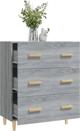 vidaXL Συρταριέρα γκρι δρυς Sonoma 70x34x90 cm, υλικό ξύλου