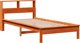 vidaXL Loft με ράφι, χωρίς στρώμα, κερωμένο καφέ, 90x200 εκ., πεύκο