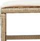 vidaXL Σετ 15τμχ επίπλων κήπου με μαξιλάρια, μπεζ, rattan PE