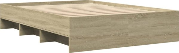 vidaXL Κρεβάτι χωρίς στρώμα δρυς sonoma 140x200 cm