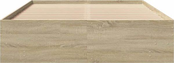 vidaXL Κρεβάτι χωρίς στρώμα δρυς sonoma 140x200 cm