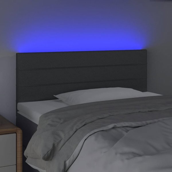 vidaXL Zaglowek do lozka me LED, skouroksri, 80x5x78/88 cm, yfasma