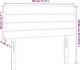 vidaXL Zaglowek do lozka me LED, skouroksri, 80x5x78/88 cm, yfasma