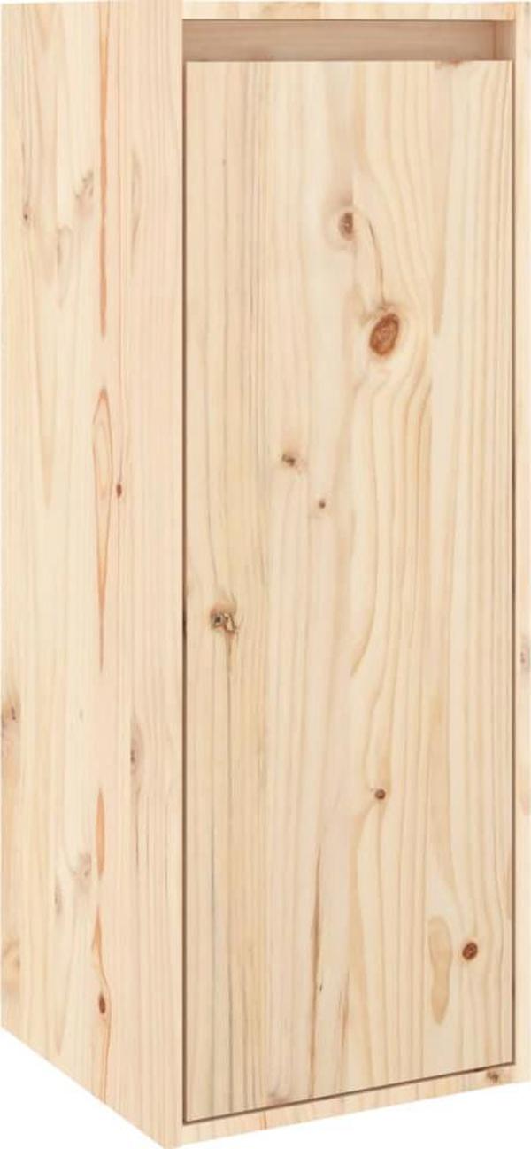 vidaXL Τοίχια ντουλάπια, σετ 2 τεμ., 30x30x80 εκ., από μασίφ πεύκο