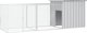 vidaXL Κλωβός για κοτόπουλα, γκρίζος, 300x91x100 cm, ατσάλι