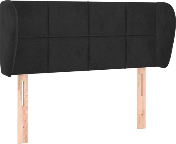 vidaXL Υποστύλωμα Καθίσματος Uszak, Μαύρο, 83x23x78/88 cm, Βελούδινο