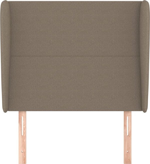 vidaXL Zaglowek uszak, taupe, 83x23x118/128 εκ, ύφασμα