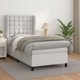 vidaXL Κρεβάτι Continental με στρώμα, λευκό, οικοδερμα 100x200 εκ