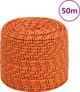 vidaXL Σχοινί ιστιοπλοΐας, πορτοκαλί, 10 mm, 50 m, πολυπροπυλένιο