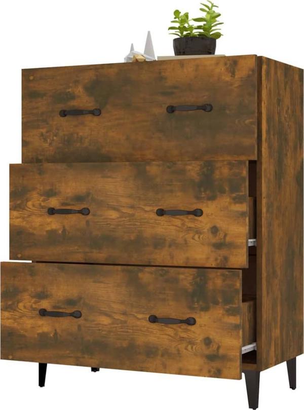vidaXL Συρταριέρα καπνιστής δρυς 69,5x34x90 cm από ξυλώδες υλικό