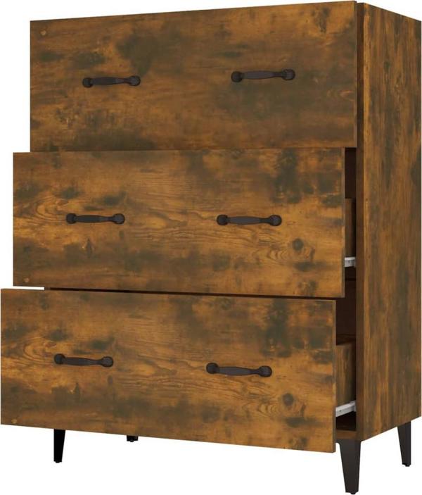 vidaXL Συρταριέρα καπνιστής δρυς 69,5x34x90 cm από ξυλώδες υλικό