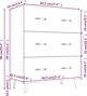vidaXL Συρταριέρα καπνιστής δρυς 69,5x34x90 cm από ξυλώδες υλικό