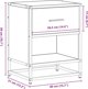 vidaXL Szafka nocna brazowy dab 40x31x50 cm material drewnopochodny