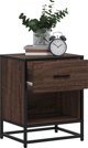 vidaXL Szafka nocna brazowy dab 40x31x50 cm material drewnopochodny
