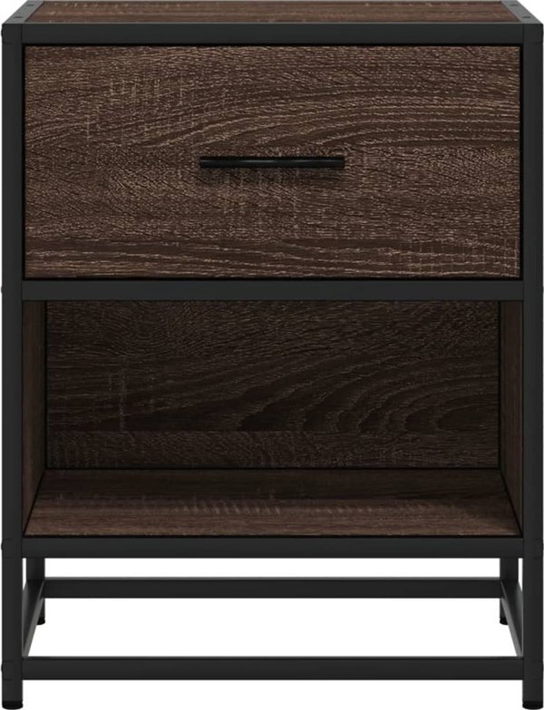 vidaXL Szafka nocna brazowy dab 40x31x50 cm material drewnopochodny