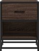 vidaXL Szafka nocna brazowy dab 40x31x50 cm material drewnopochodny