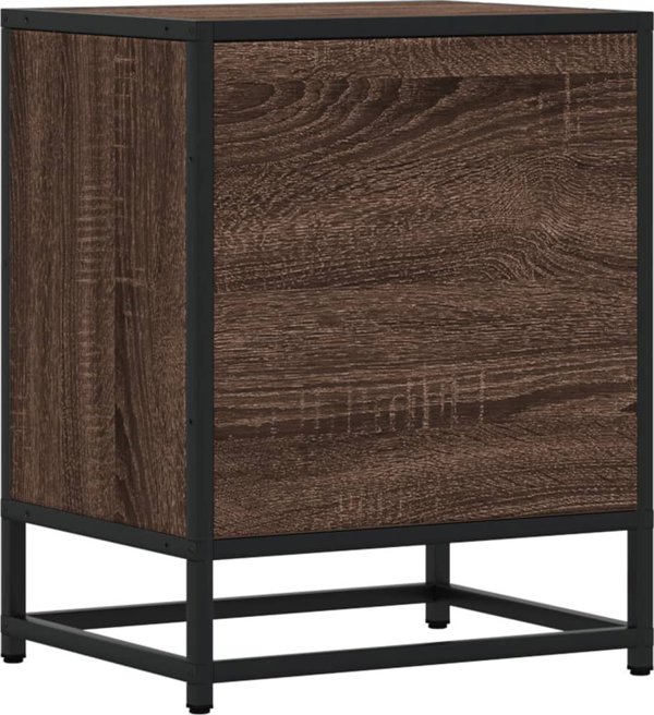 vidaXL Szafka nocna brazowy dab 40x31x50 cm material drewnopochodny