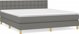 vidaXL Κρεβάτι Continental με Στρώμα Γκρι 160x200 cm