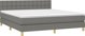 vidaXL Κρεβάτι Continental με Στρώμα Γκρι 160x200 cm
