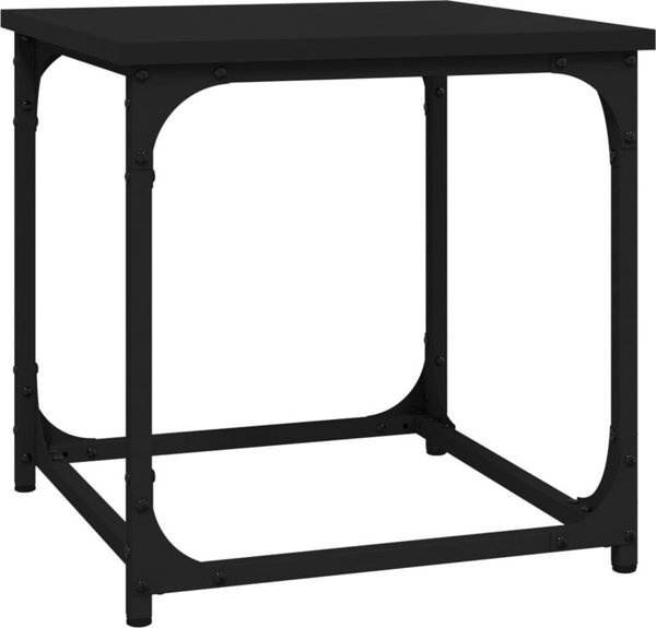 vidaXL Μαύρο τραπεζάκι βοηθητικό 40x40x40 cm, υλικό ξύλου