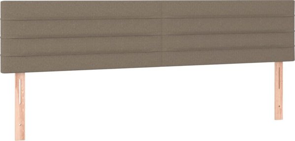 vidaXL Κεφαλάρι για κρεβάτι με LED, ταουπέ, 180x5x78/88 cm, ύφασμα