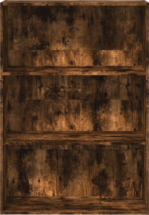 vidaXL Ράφι βιβλίων καπνισμένος δρυς 80x30x114 cm