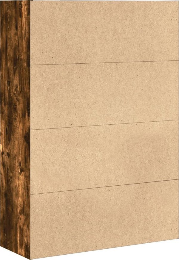 vidaXL Ράφι βιβλίων καπνισμένος δρυς 80x30x114 cm